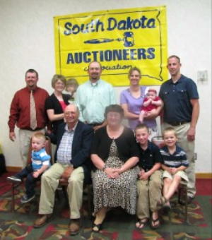 Sharing Marvin Girard's Induction into the SDAA Hall of Fame is his family 